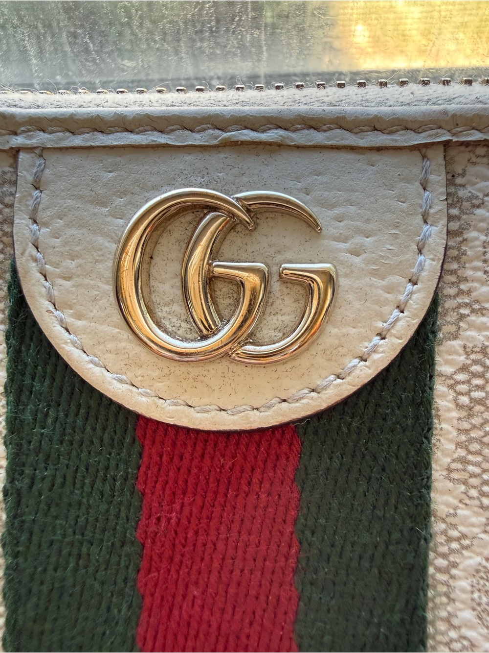 Authentic Gucci Ophidia GG Supreme Zip Around Wallet White Canvas W/COA - Picture 3 of 9